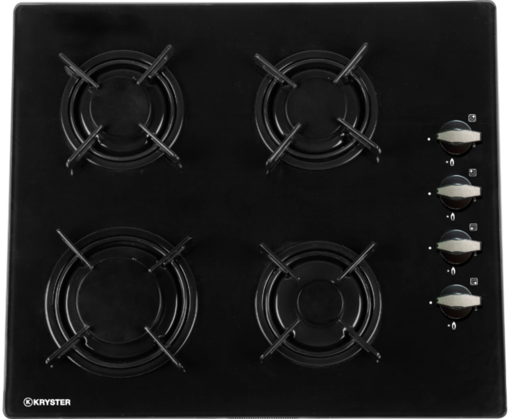 Plaque encastrable 4 feux au gaz 60 cm Kryster